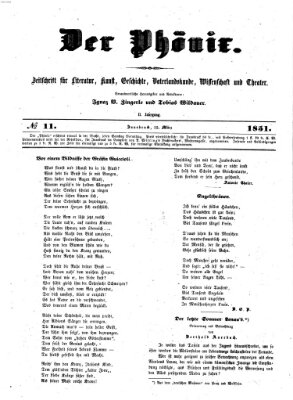Der Phönix Samstag 15. März 1851