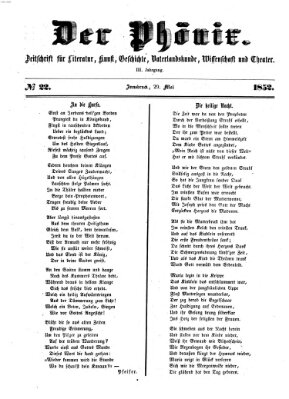 Der Phönix Samstag 29. Mai 1852