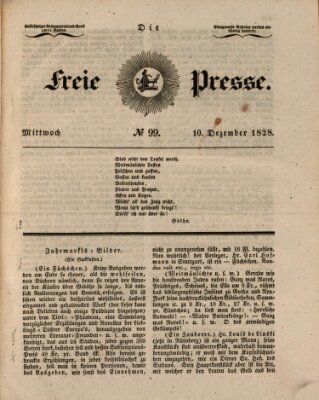 Die freie Presse Mittwoch 10. Dezember 1828