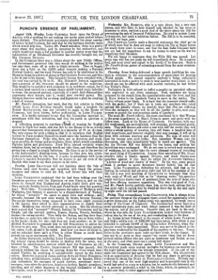 Punch Samstag 22. August 1857