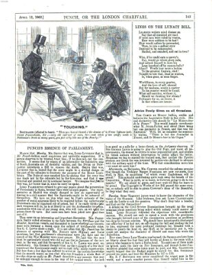 Punch Samstag 12. April 1862