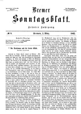 Bremer Sonntagsblatt Sonntag 2. März 1862