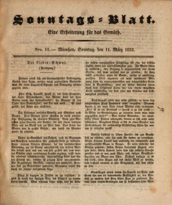 Sonntags-Blatt (Der bayerische Volksfreund) Sonntag 11. März 1832