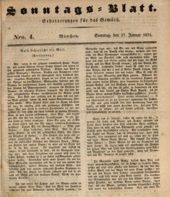Sonntags-Blatt (Der bayerische Volksfreund) Sonntag 27. Januar 1833