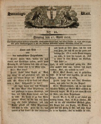 Sonntagsblatt Sonntag 17. April 1831