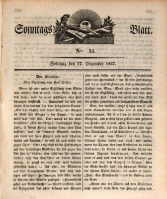 Sonntagsblatt Sonntag 17. Dezember 1837