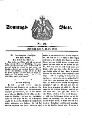 Sonntagsblatt Sonntag 8. März 1846