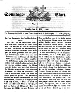 Sonntagsblatt Sonntag 2. März 1851