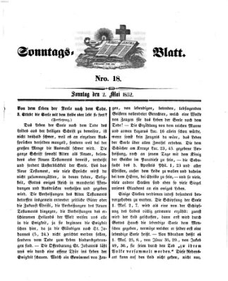 Sonntagsblatt Sonntag 2. Mai 1852