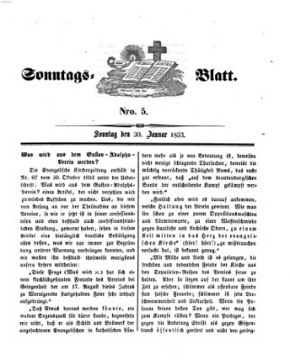 Sonntagsblatt Sonntag 30. Januar 1853