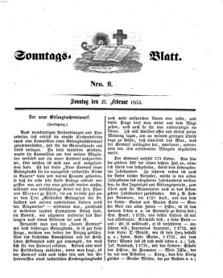 Sonntagsblatt Sonntag 27. Februar 1853