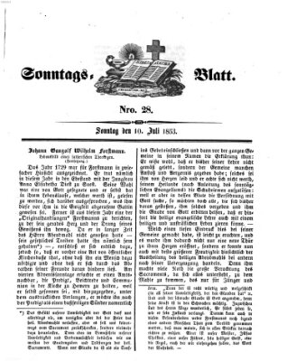 Sonntagsblatt Sonntag 10. Juli 1853