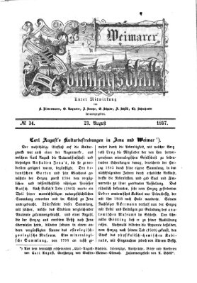 Weimarer Sonntagsblatt Sonntag 23. August 1857