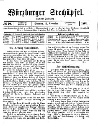 Würzburger Stechäpfel Dienstag 12. November 1861