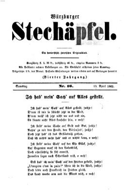 Würzburger Stechäpfel Samstag 19. April 1862