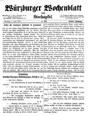 Würzburger Wochenblatt und Stechäpfel (Würzburger Stechäpfel) Samstag 1. Juni 1867