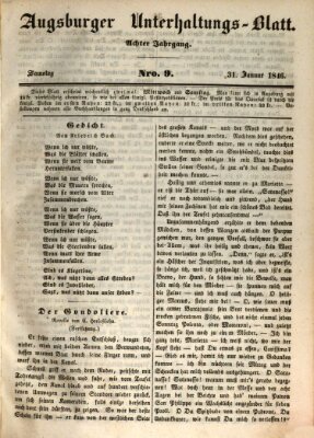 Augsburger Unterhaltungs-Blatt Samstag 31. Januar 1846