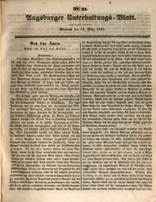 Augsburger Unterhaltungs-Blatt Mittwoch 14. März 1849