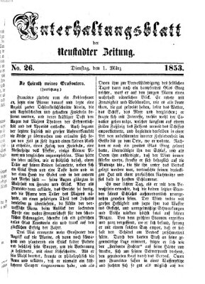 Neustadter Zeitung Dienstag 1. März 1853