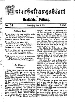 Neustadter Zeitung Donnerstag 5. Mai 1853