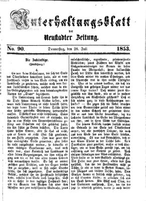 Neustadter Zeitung Donnerstag 28. Juli 1853