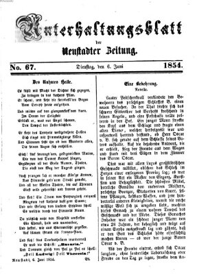 Neustadter Zeitung Dienstag 6. Juni 1854