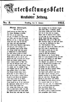 Neustadter Zeitung Samstag 6. Januar 1855