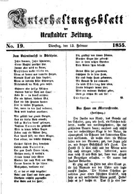 Neustadter Zeitung Dienstag 13. Februar 1855