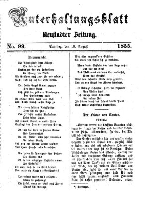 Neustadter Zeitung Samstag 18. August 1855