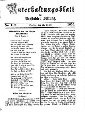 Neustadter Zeitung Samstag 25. August 1855