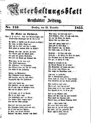 Neustadter Zeitung Samstag 22. Dezember 1855
