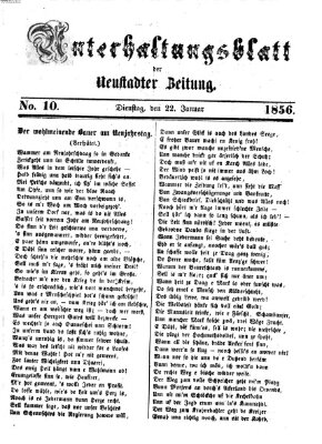 Neustadter Zeitung Dienstag 22. Januar 1856