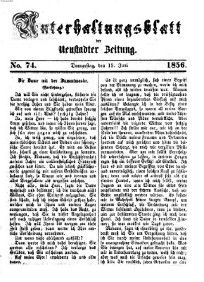 Neustadter Zeitung Donnerstag 19. Juni 1856