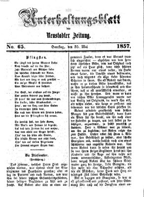 Neustadter Zeitung Samstag 30. Mai 1857