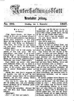 Neustadter Zeitung Dienstag 1. September 1857