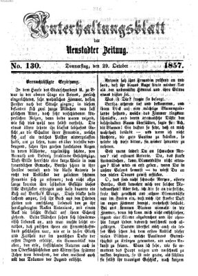 Neustadter Zeitung Donnerstag 29. Oktober 1857