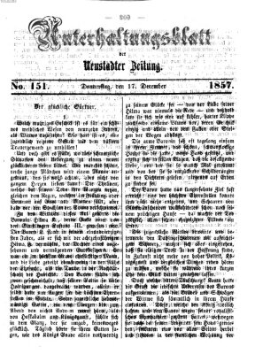 Neustadter Zeitung Donnerstag 17. Dezember 1857
