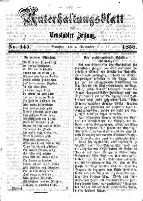 Neustadter Zeitung Samstag 4. Dezember 1858