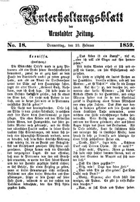 Neustadter Zeitung Donnerstag 10. Februar 1859
