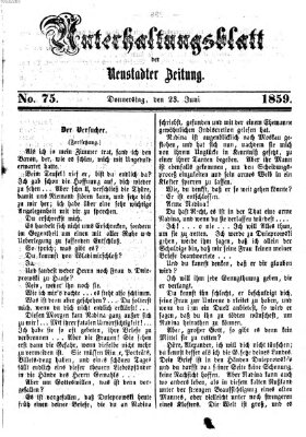 Neustadter Zeitung Donnerstag 23. Juni 1859