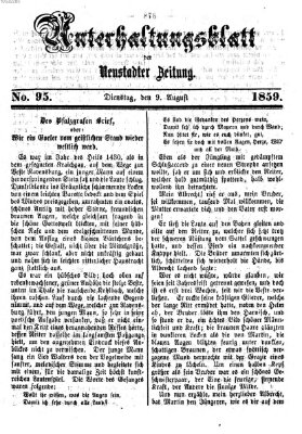 Neustadter Zeitung Dienstag 9. August 1859
