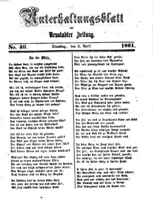 Neustadter Zeitung Dienstag 2. April 1861