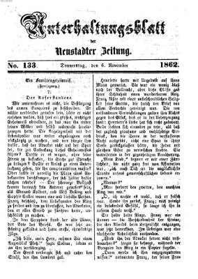Neustadter Zeitung Donnerstag 6. November 1862