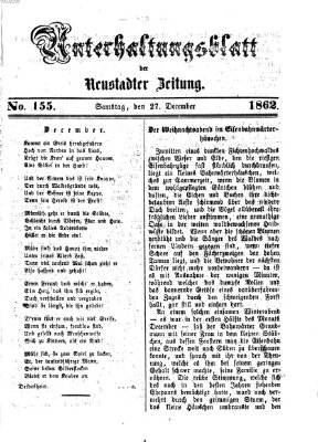 Neustadter Zeitung Samstag 27. Dezember 1862