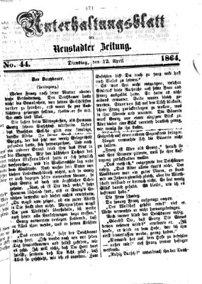Neustadter Zeitung Dienstag 12. April 1864
