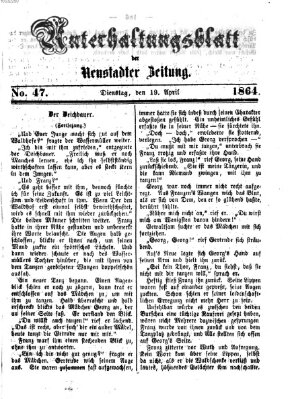 Neustadter Zeitung Dienstag 19. April 1864