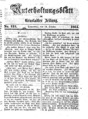Neustadter Zeitung Donnerstag 13. Oktober 1864