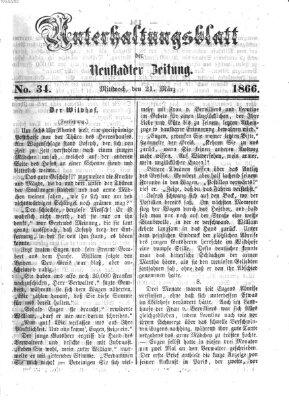 Neustadter Zeitung Mittwoch 21. März 1866
