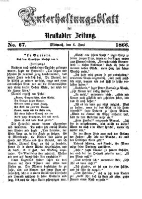 Neustadter Zeitung Mittwoch 6. Juni 1866