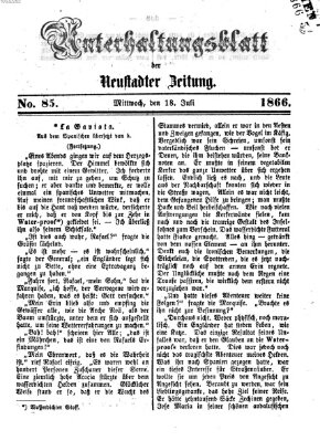 Neustadter Zeitung Mittwoch 18. Juli 1866
